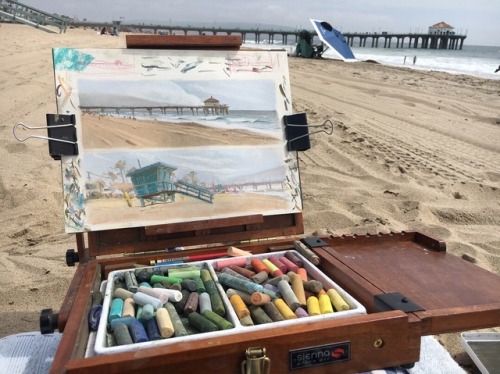 painting at the beach!