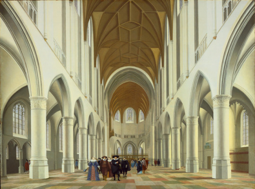 Interior of Saint Bavo, Haarlem, Pieter Jansz. Saenredam, 1631