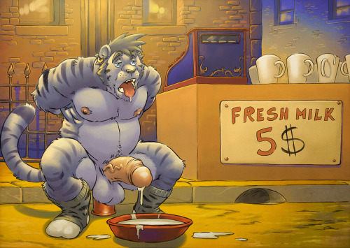 chrispywolf:  Fresh Milk at the Corner StoreArtist - furryrevolution( 1 ) ( 2 ) ( 3 )