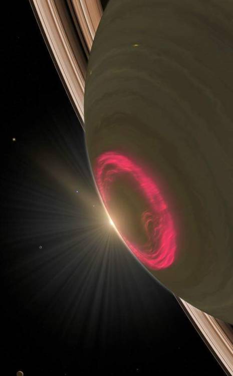 spaceexp:Saturn’s south pole via reddit