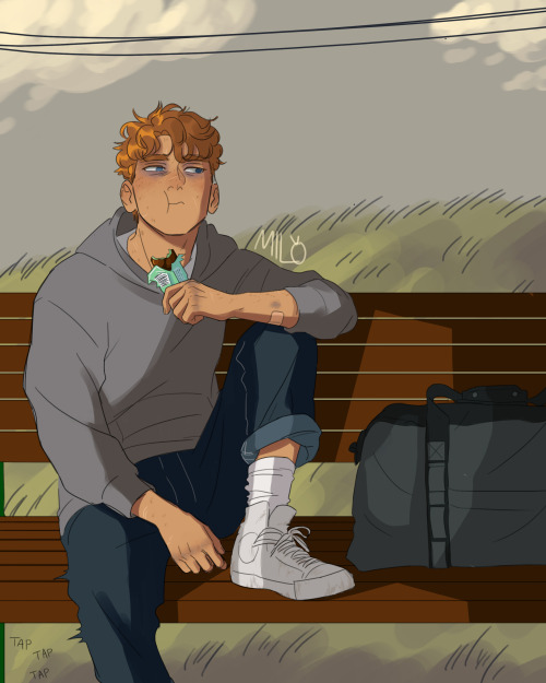 milo-fanarts:coc Day 24: Any Way the Wind Blows“I get to the bus station, then eat a mint Aero while