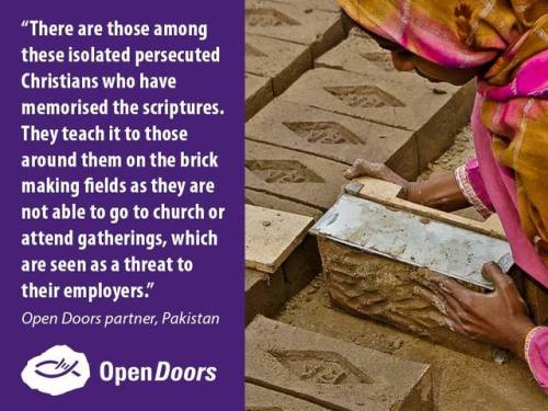 Pakistani Christians living in remote areas are often isolated - they cannot meet other Christians f