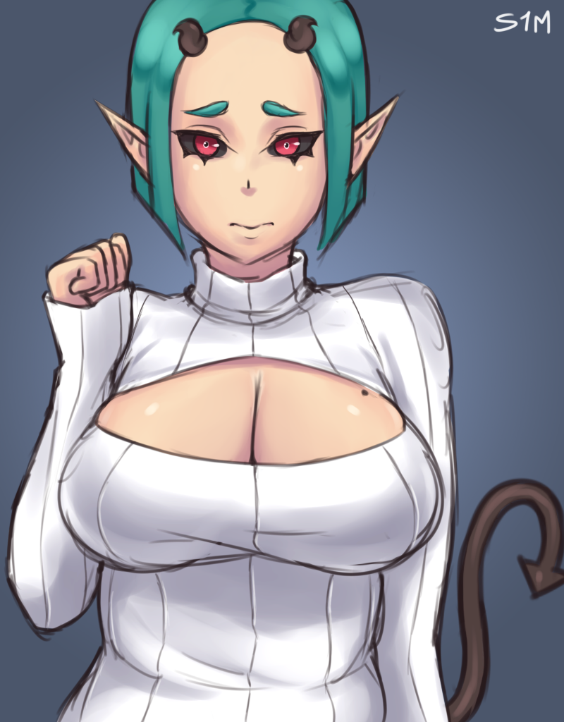 shygogglesart:  Annet is kinda late on this sweater thing… 