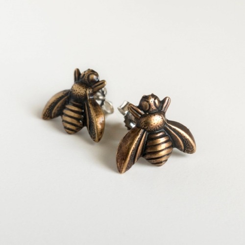 cardozzza: brighteyedsunflowers: sosuperawesome: Bee Rings, Necklaces and Earrings, by J Topolski on
