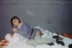 coldemamadaqua:   Christiane F. in her room