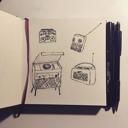 4. #radio Would You Like Am Or Fm? #inktober #inktober2020 #vintage #doodle #sketch #sketchbook #drawing