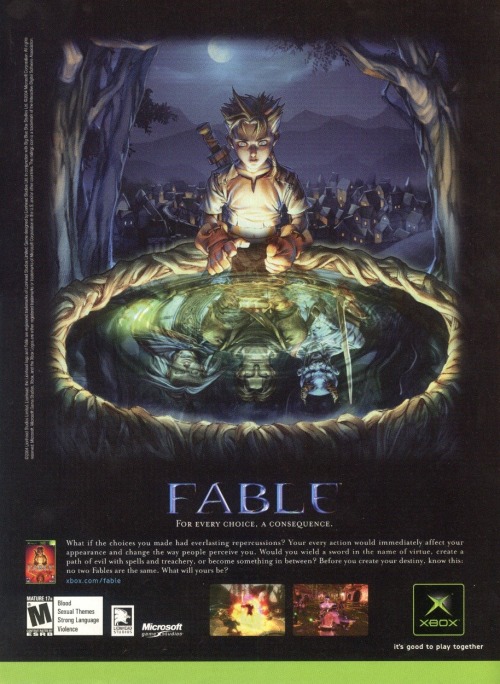 Porn photo vgprintads:  “Fable” Official Xbox Magazine,