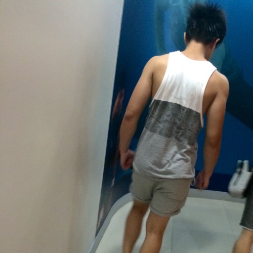 Cute chinito boy in local gym bro