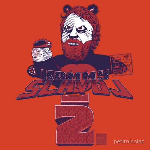 subzeroshirt:  My latest Slavoj Zizek / Kung Fu Panda parody design mash-up available as a tee, post