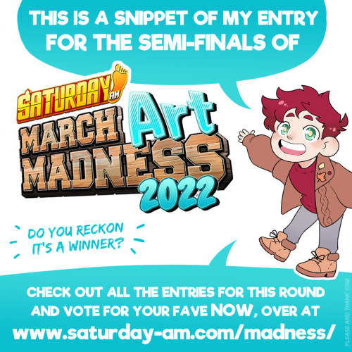 ✨⚔️ CAST YOUR VOTE ⚔️✨ It’s the SEMI-FINALS (aah!) of the @Saturday_Am #MarchArtMadness art co