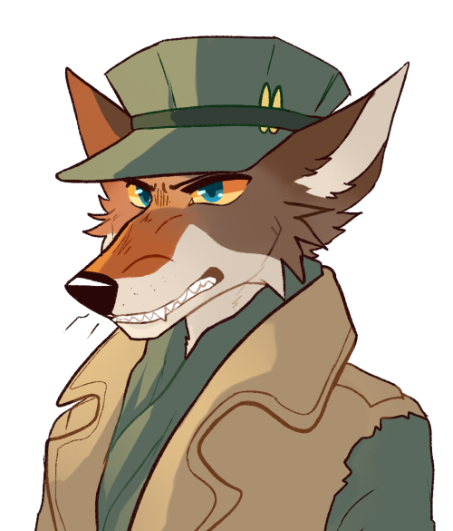 captyns:I’m doing Stardew Valley cats, so I’ll do Fallout dogs too! here’s coyote Maccready!
