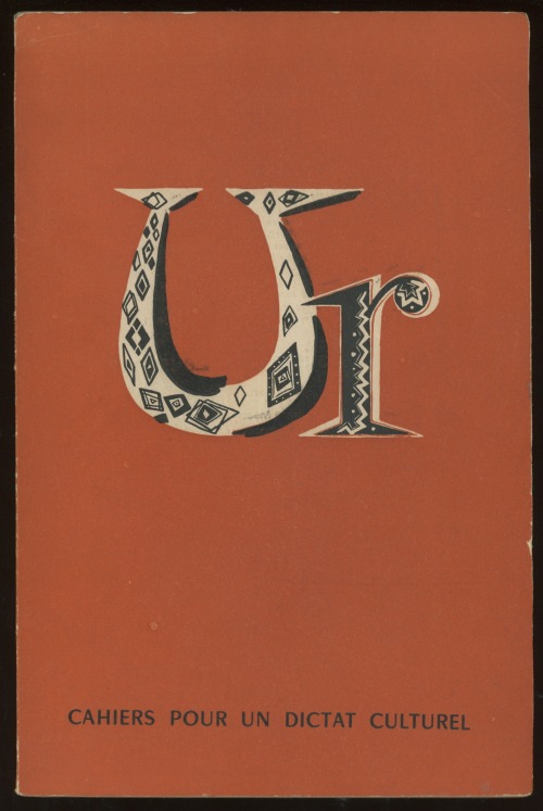 Ur No. 1. Paris, 1950. From today’s new arrivals. All the bibliographic niceties at Division Leap. 