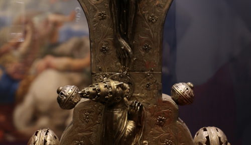 Processional cross (c. 1400). Detail.Museo civico diocesano di Visso.