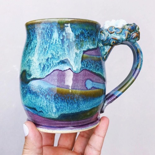sosuperawesome:Mugs with Raw Crystals by Elan Pottery on EtsyNext Shop Update September 16th @ 12pm 