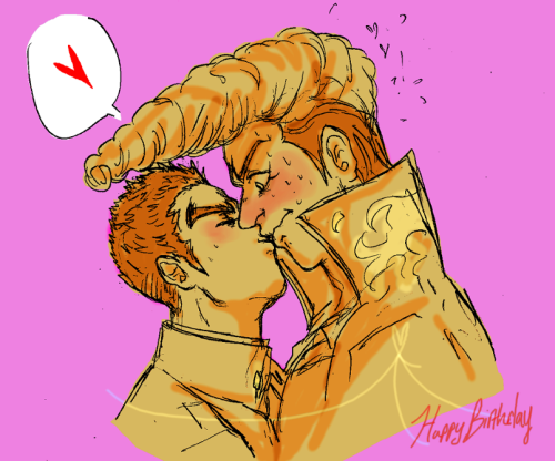 unhealthydoctors: birthday kisses for the bara