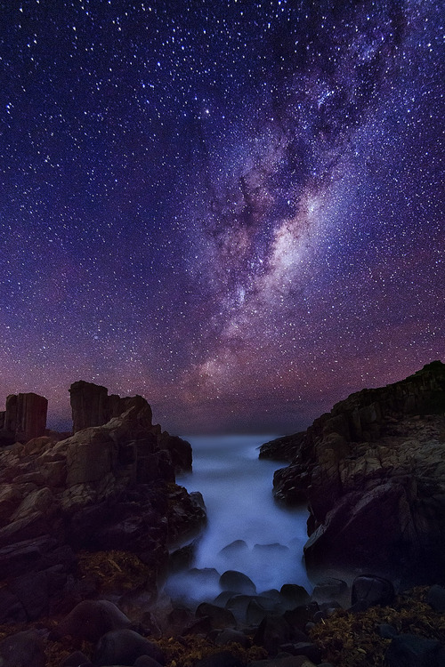 Milky Way over the Sea ~ By Stephen Pan