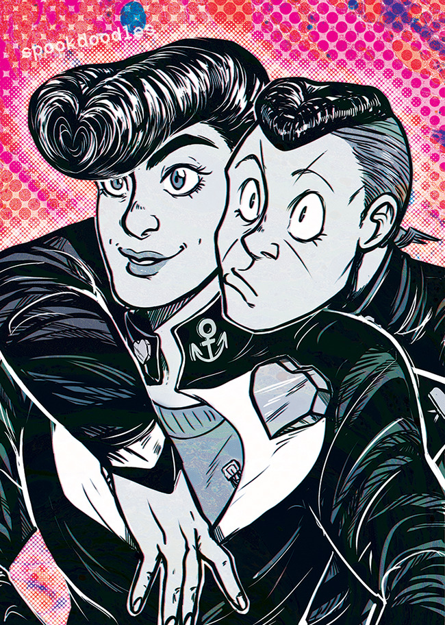 spookdoodles:  I redrew some of my old jojos sketches for Sunnnycon 
