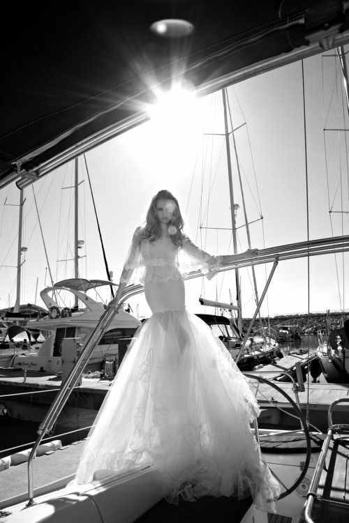 Black and white inspiration:  Bridal Collection by Galia Lahav 