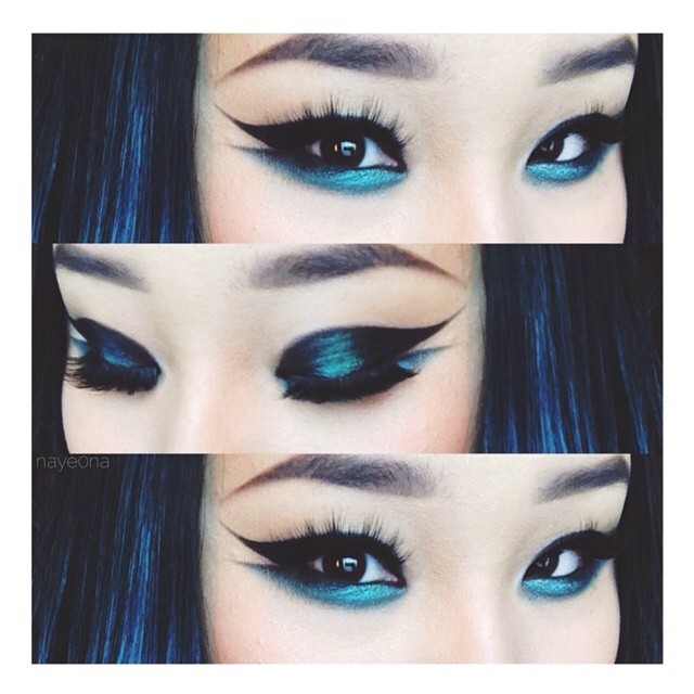 sugarpillcosmetics:Ooooh look at this magical flash of blue @naye0na created using