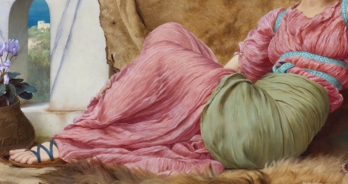 lemarechaldefer-deactivated2015: art in details: women in Classical dress by John William Godward (1
