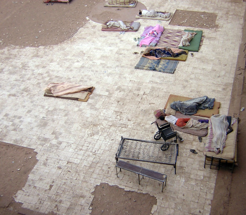 speciesbarocus:Court of a male student dormitory at the University of Khartoum, Sudan.> Photo by 