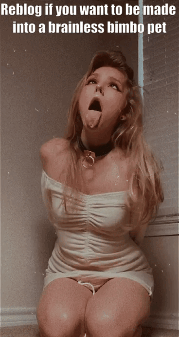 Dm If You Want To Be Transformed To A Brainless Bimbo Pet👅