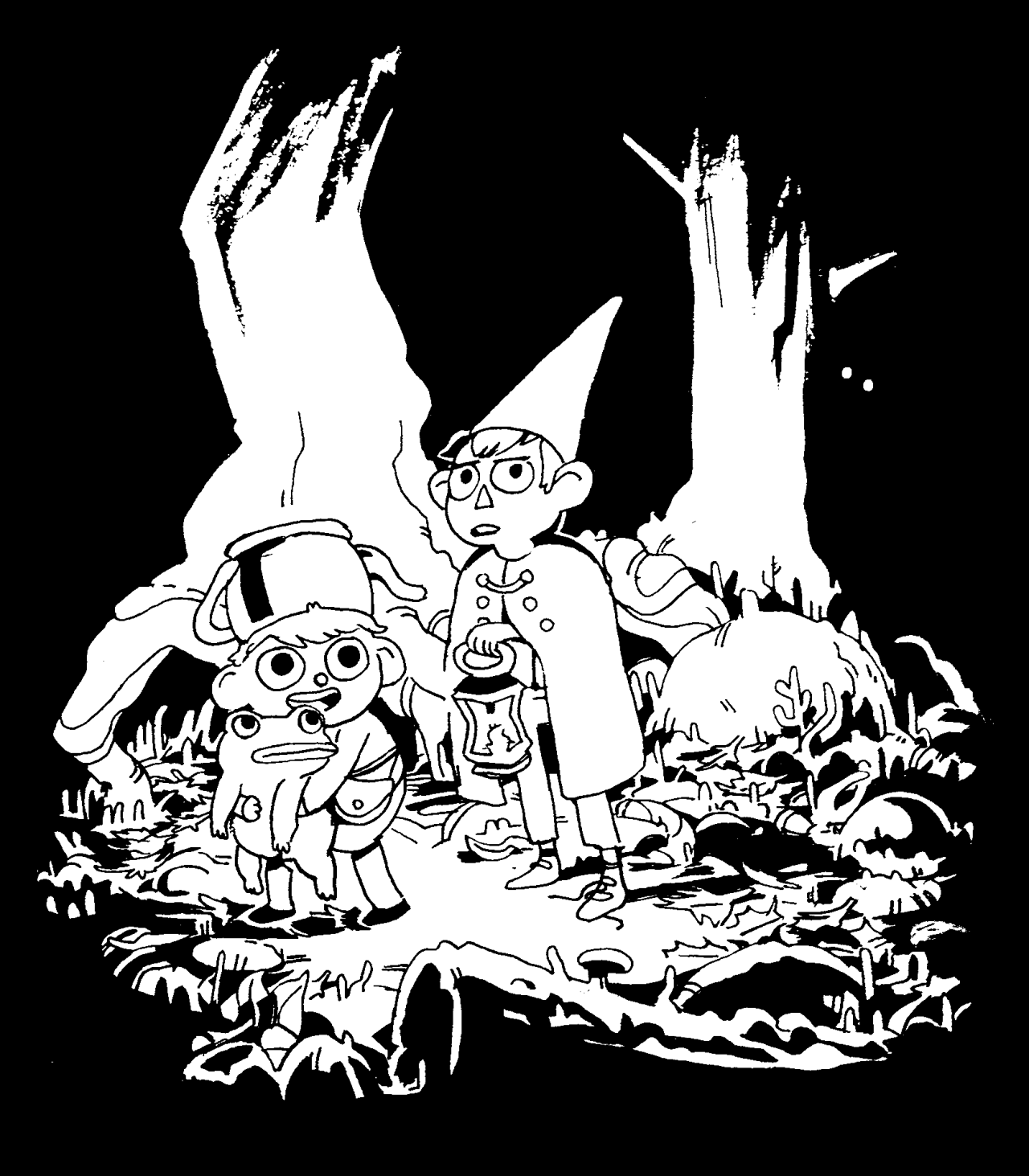 josiahfiles:  2014, the year i started inking everything with intense black backgrounds