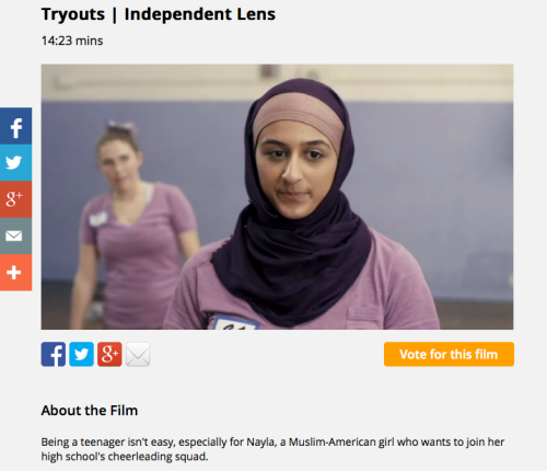 Check out the great entries in the 2014 PBS Online Film Festival. &ldquo;Tryouts&rdquo; by f