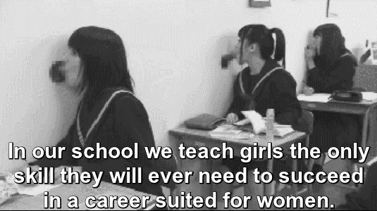 Trump Tramp Finishing School for Secretaries.