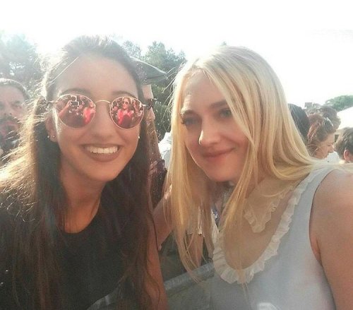 Dakota Fanning with fans at the 73rd Annual Venice Film Festival in Venice, Italy 