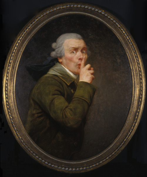 inneroptics: Joseph Ducreux’s 18thcentury “Le Discret,” the subject cautions the viewer to be discre