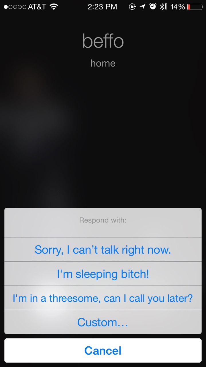 pregus:  What Reply with Text should always say. 