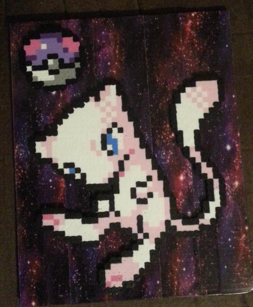 Here’s another Pokeprint.  This is the elusive Mew in print form.  This sprite is also from th