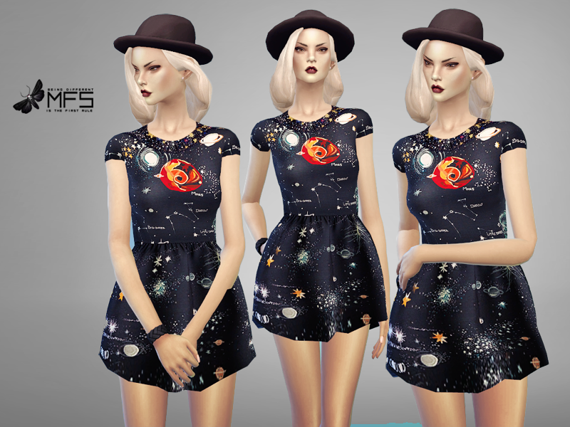 Missfortunesims Mfs Cosmo Dress Standalone Hq Emily Cc Finds