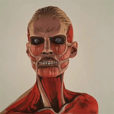 sizvideos:  Insane Titan bodypaint - Watch the full video