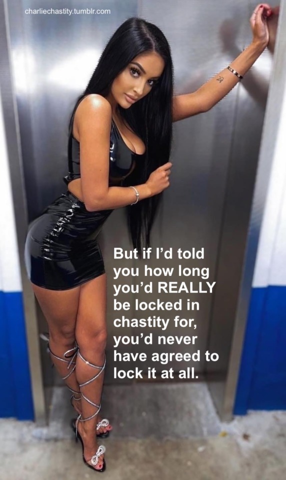 But if I&rsquo;d told you how long you&rsquo;d REALLY be locked in chastity for, you&rsquo;d never have agreed to lock it at all.