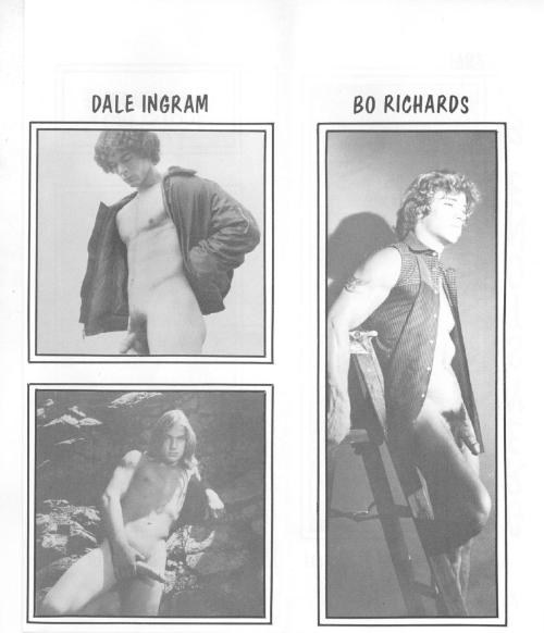 From GREYSTONE STUDIOS brochure (1982) Models are Dale Ingram, Bo Richards and uncredited model