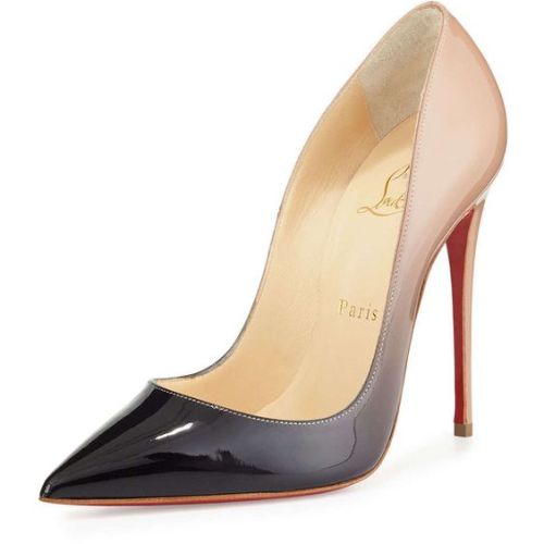 hottest-shoes:Christian Louboutin So Kate Degrade Red Sole Pump found on Polyvore