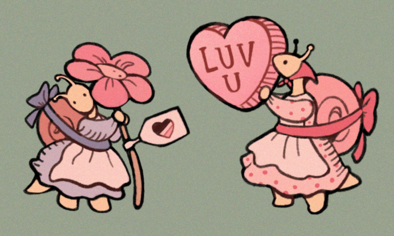 passionpeachy:snesbians for february 🐌💌