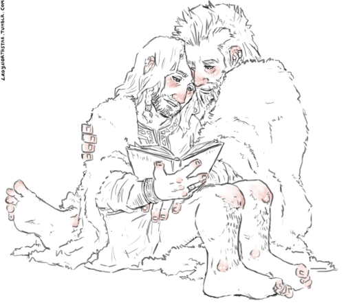 ladynorthstar:  got lots of Dwalin and Thorin porn pictures