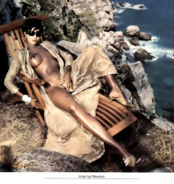 soaressilva:  Calendario Max-1995 ph. Helmut Newton Iman (Thanks to Mariana.) 