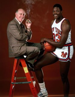 thankyoukurtrambis: Red Auerbach &amp; Pat Ewing