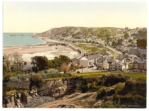 A view over Mumbles from some time between 1890 and 1900. There are a load of great old photos of Wa