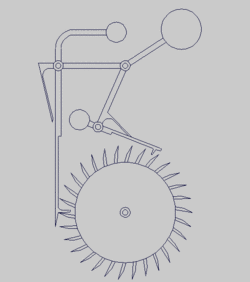 curiositasmundi:  dimmelotu:  felixinclusis:   kiyo: The Grasshopper escapement is