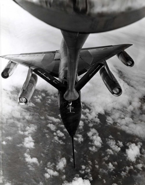 XXX Convair B-58A Hustler being refueled by a photo