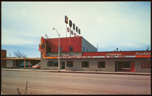 Wagon Wheel Motel, 1950’s by: Roadsidepictures