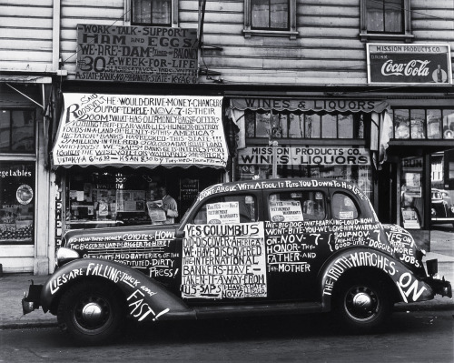 Yes, Columbus did discover America! photo by  John Gutmann, 1938