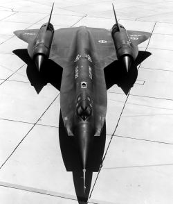 Lockheed YF-12A on the ramp at the NASA Flight Research Center (now NASA Dryden),  Edwards, California, 1971via: NASA