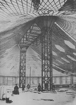 Tensile Steel Lattice Shell of Oval Pavilion architect: Vladimir Shukhov, 1895