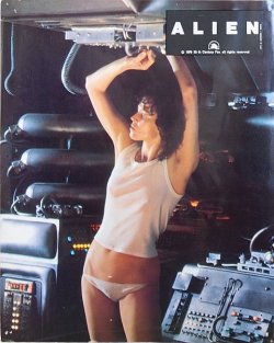 Sigourney Weaver On set of Alien, 1979